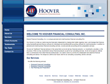 Tablet Screenshot of hooverfinancialconsulting.com